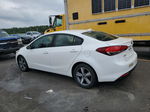 2018 Kia Forte Lx White vin: 3KPFL4A7XJE253291