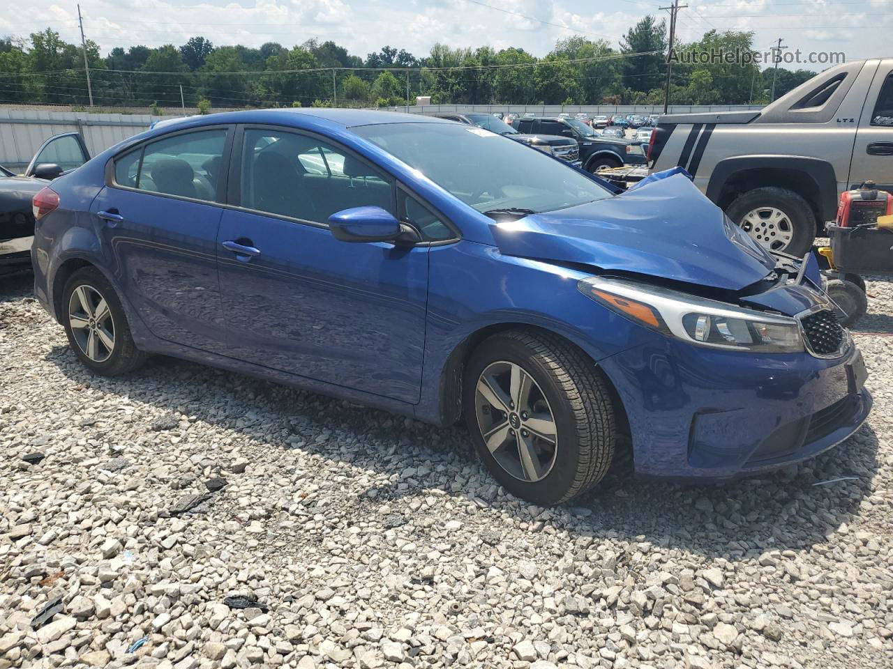 2018 Kia Forte Lx Синий vin: 3KPFL4A7XJE255252