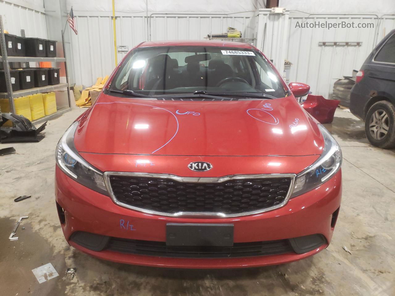 2018 Kia Forte Lx Red vin: 3KPFL4A7XJE255574