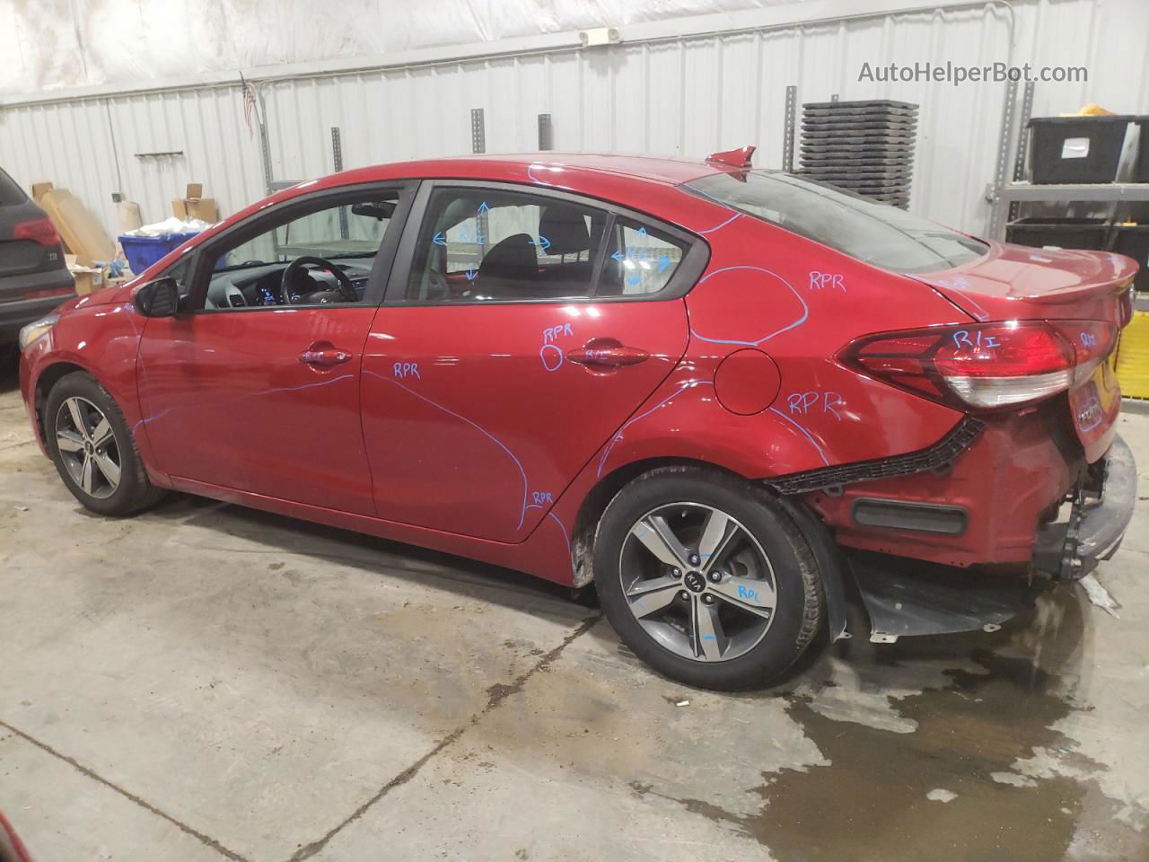 2018 Kia Forte Lx Red vin: 3KPFL4A7XJE255574