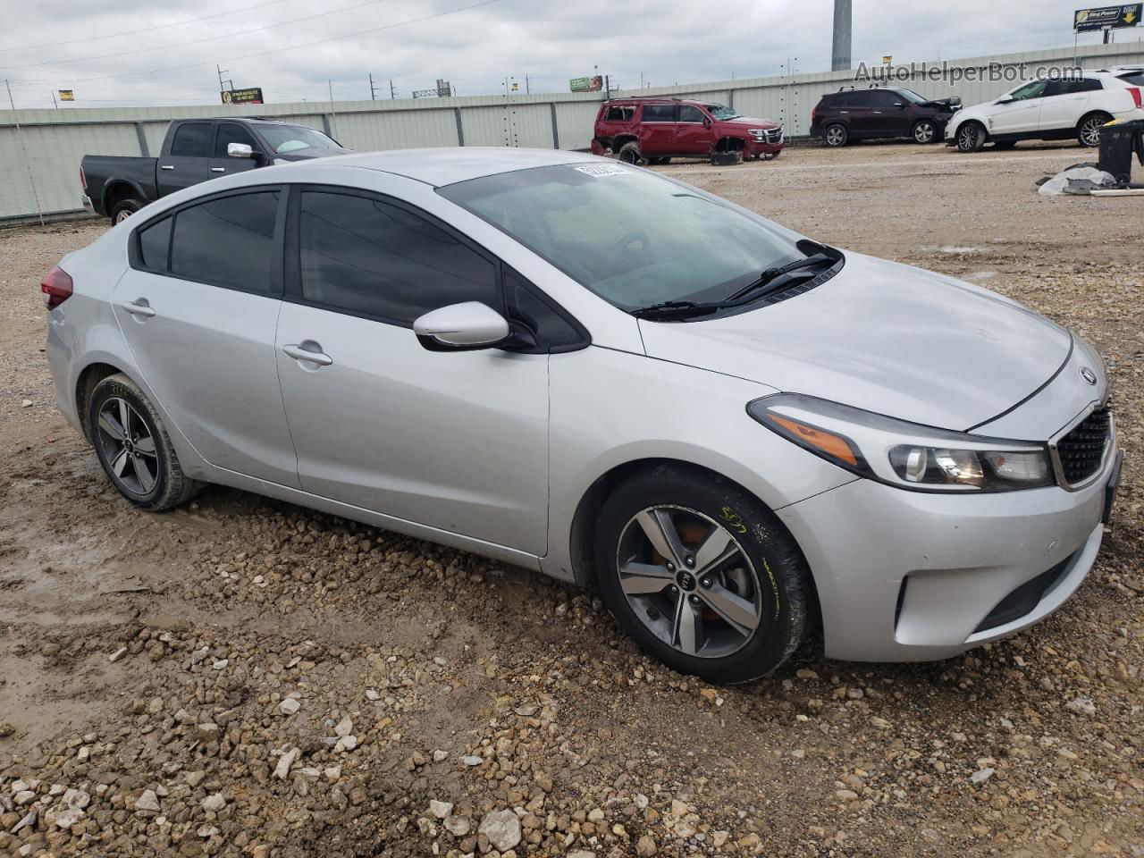 2018 Kia Forte Lx Silver vin: 3KPFL4A7XJE260676