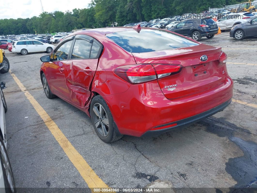 2018 Kia Forte S Red vin: 3KPFL4A7XJE284511