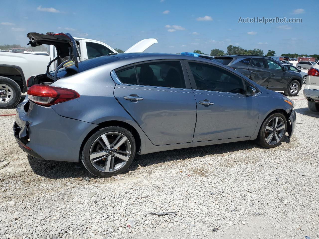 2017 Kia Forte Ex Gray vin: 3KPFL4A82HE005216