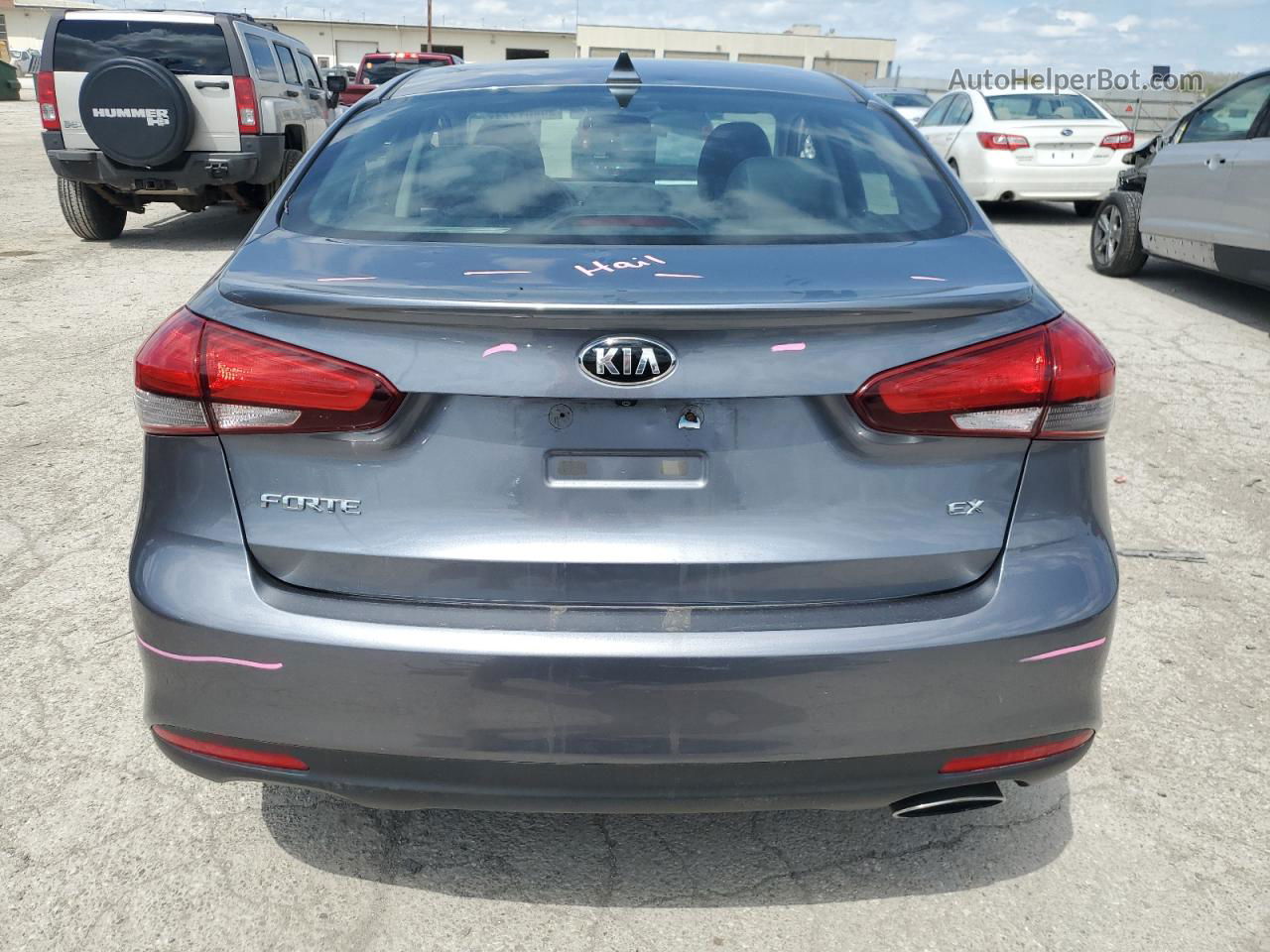 2018 Kia Forte Ex Серый vin: 3KPFL4A83JE183349