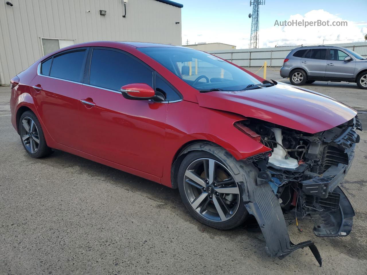 2018 Kia Forte Ex Red vin: 3KPFL4A83JE199289