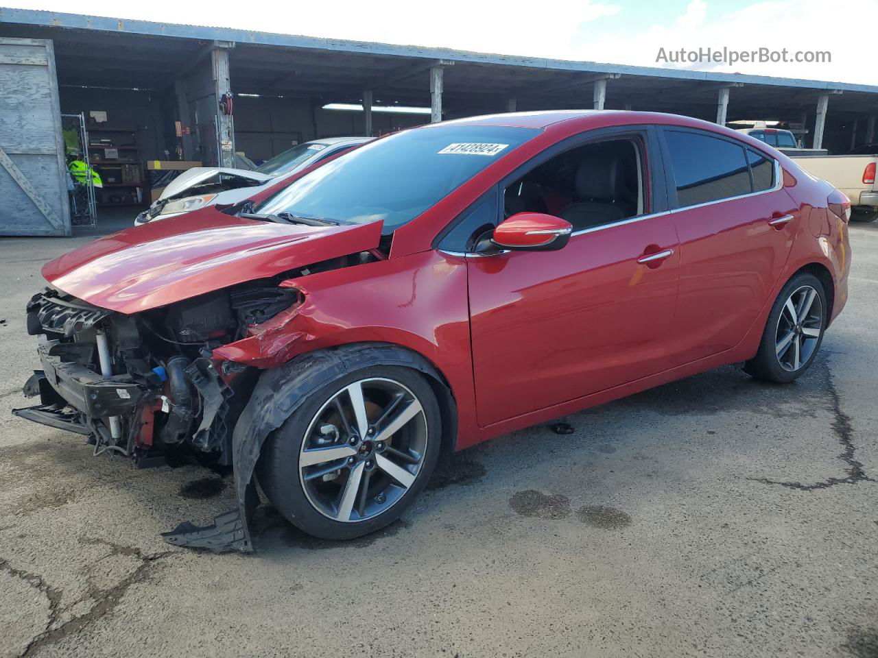 2018 Kia Forte Ex Red vin: 3KPFL4A83JE199289