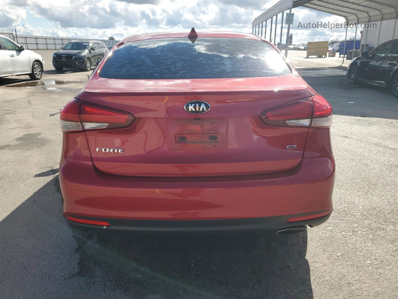 2018 Kia Forte Ex Red vin: 3KPFL4A83JE199289