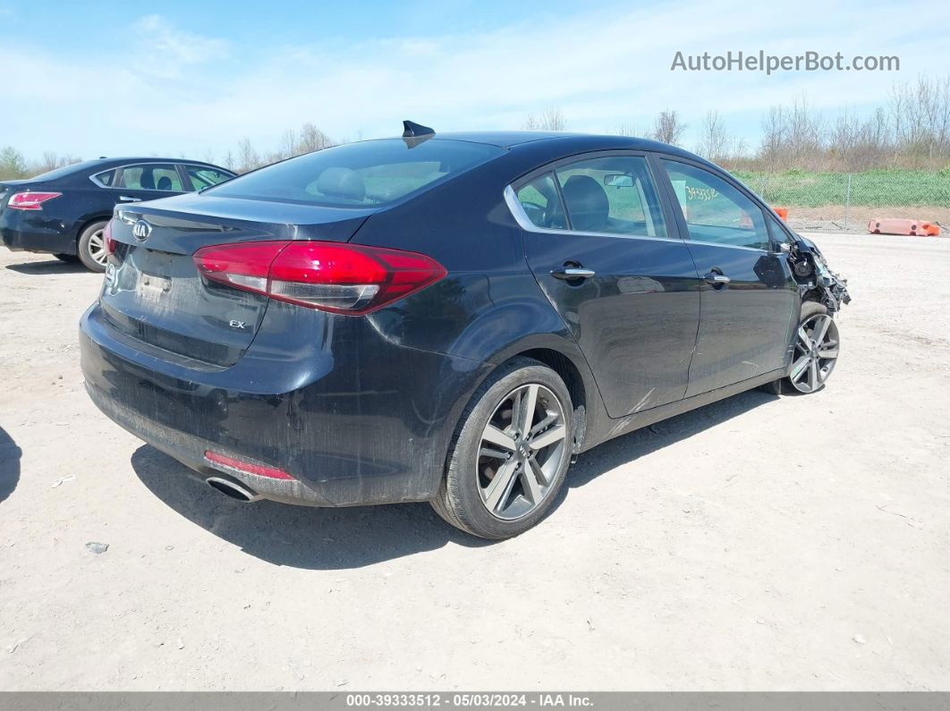 2018 Kia Forte Ex Черный vin: 3KPFL4A88JE196999