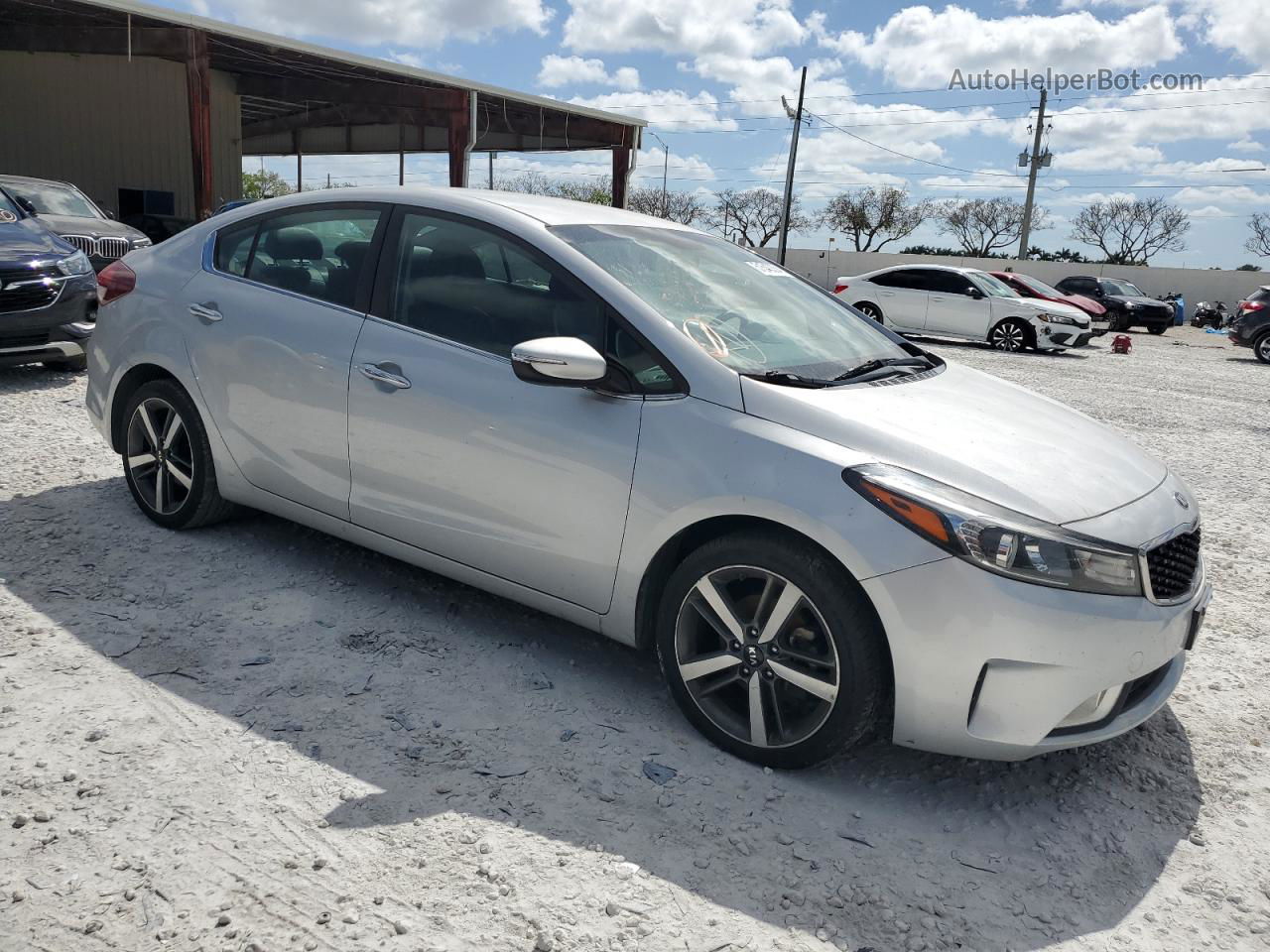 2017 Kia Forte Ex Silver vin: 3KPFL4A89HE006881