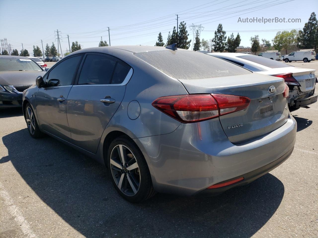 2017 Kia Forte Ex Gray vin: 3KPFL4A8XHE051103