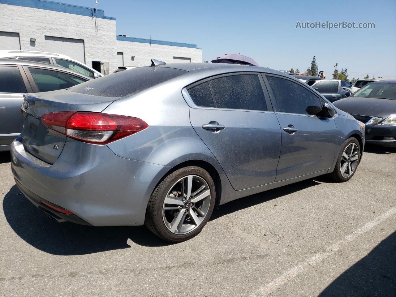 2017 Kia Forte Ex Gray vin: 3KPFL4A8XHE051103