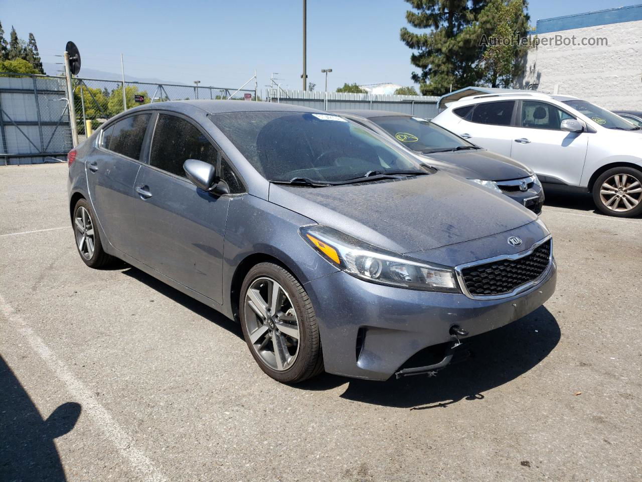 2017 Kia Forte Ex Gray vin: 3KPFL4A8XHE051103