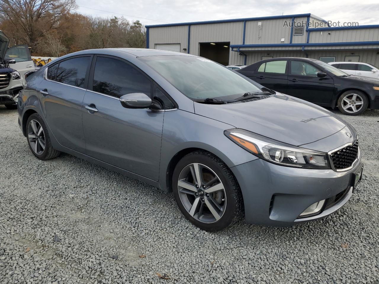 2017 Kia Forte Ex Gray vin: 3KPFN4A80HE004897