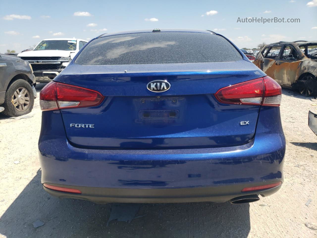 2017 Kia Forte Ex Blue vin: 3KPFN4A8XHE057221