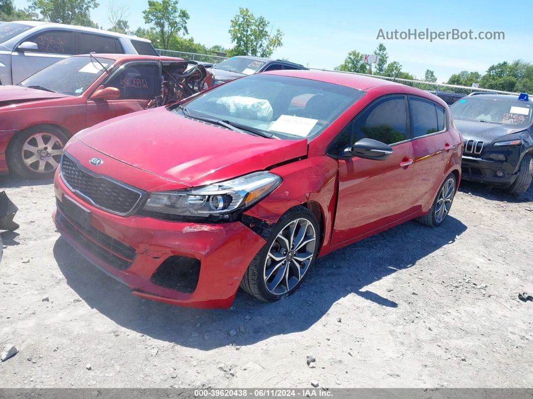 2017 Kia Forte Sx Red vin: 3KPFN5A38HE059687