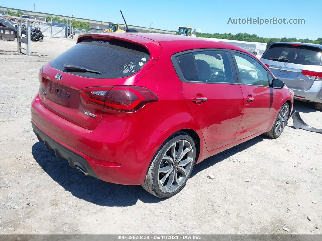 2017 Kia Forte Sx Red vin: 3KPFN5A38HE059687