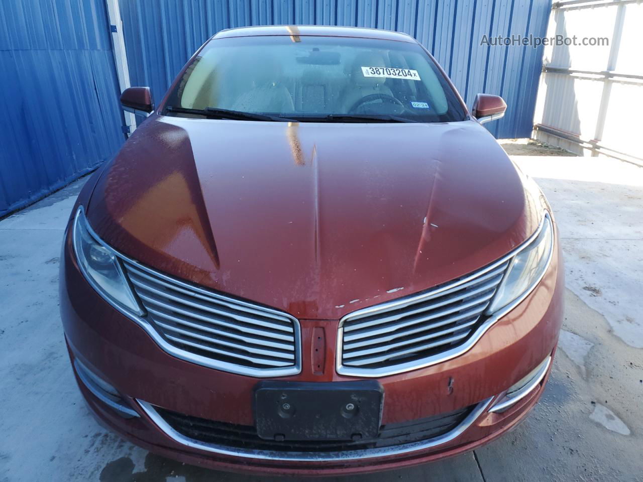 2014 Lincoln Mkz Бордовый vin: 3LN6L2G90ER807249