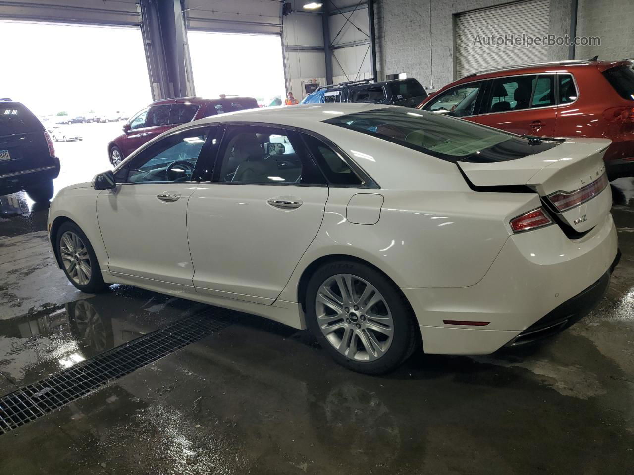 2014 Lincoln Mkz  White vin: 3LN6L2G90ER819935