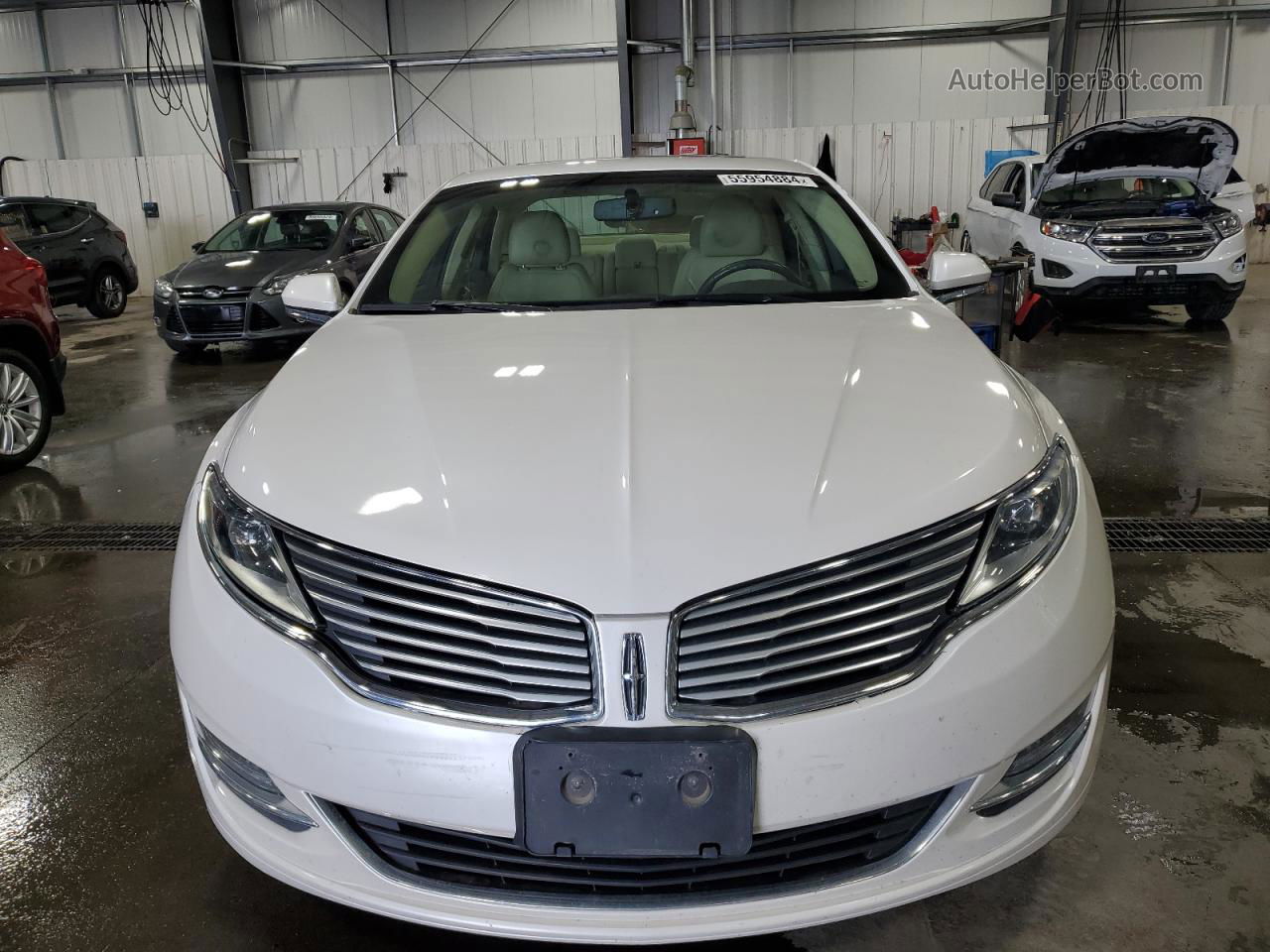 2014 Lincoln Mkz  White vin: 3LN6L2G90ER819935