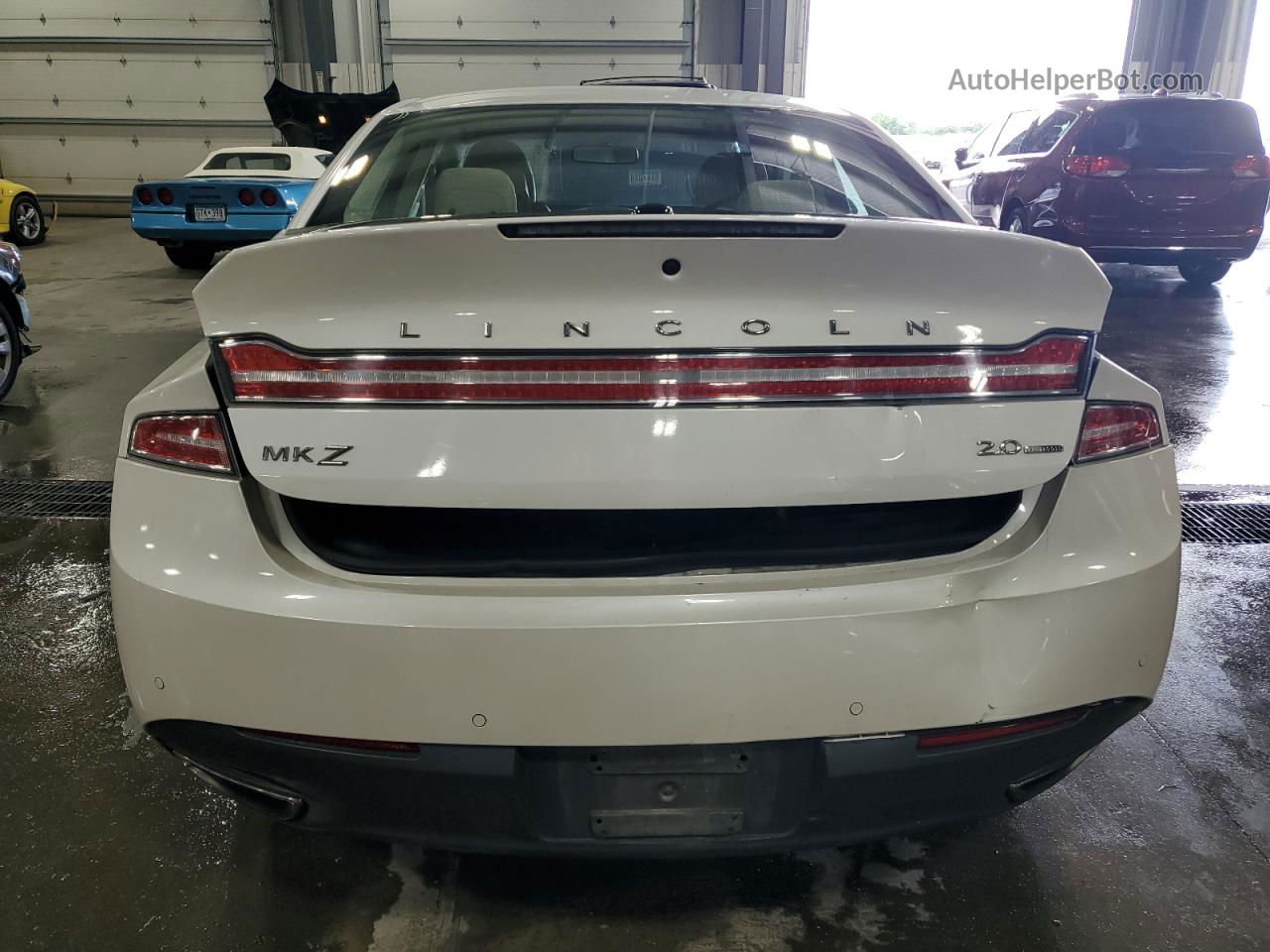 2014 Lincoln Mkz  White vin: 3LN6L2G90ER819935