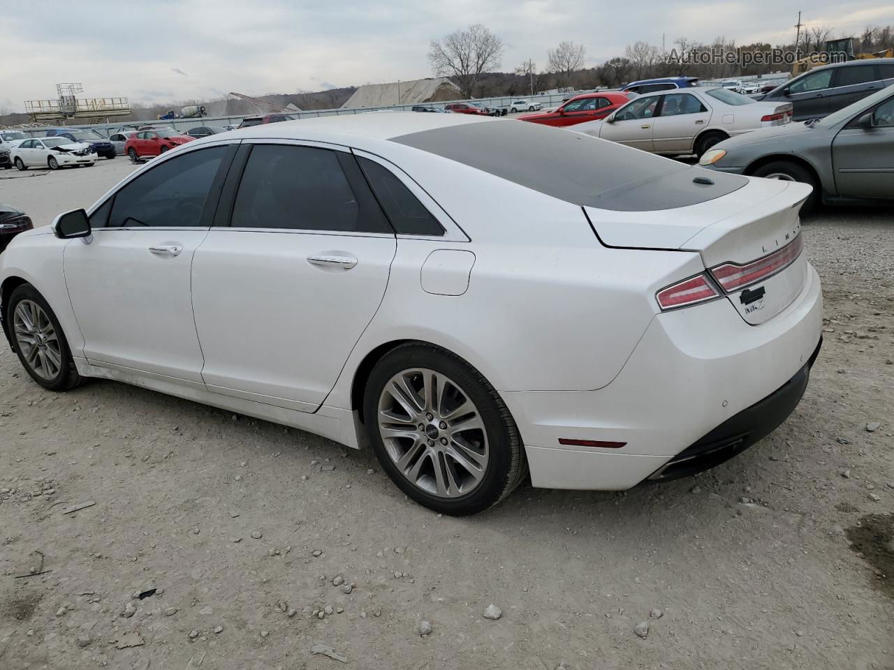 2014 Lincoln Mkz  White vin: 3LN6L2G91ER818423