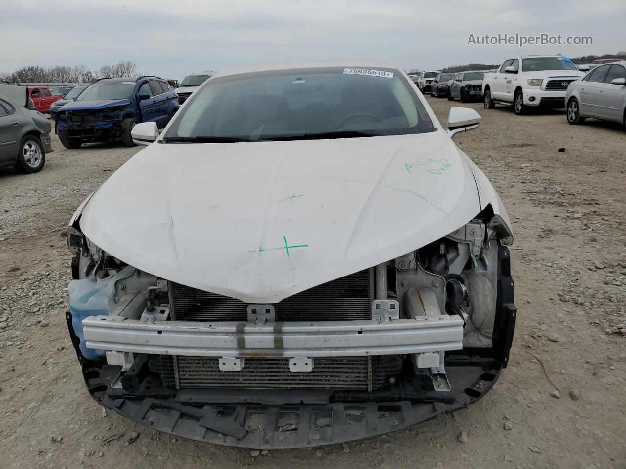 2014 Lincoln Mkz  White vin: 3LN6L2G91ER818423