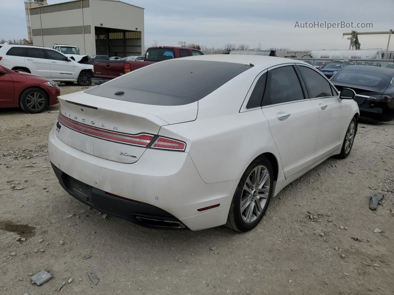 2014 Lincoln Mkz  White vin: 3LN6L2G91ER818423