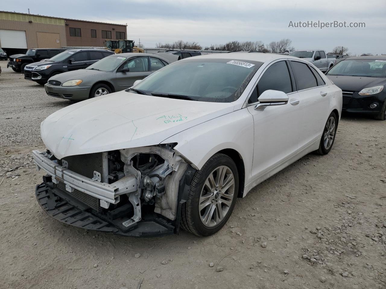 2014 Lincoln Mkz  White vin: 3LN6L2G91ER818423