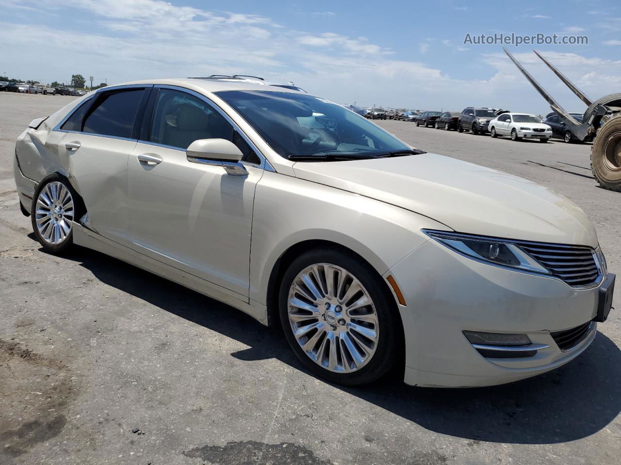 2014 Lincoln Mkz  Beige vin: 3LN6L2G91ER822780