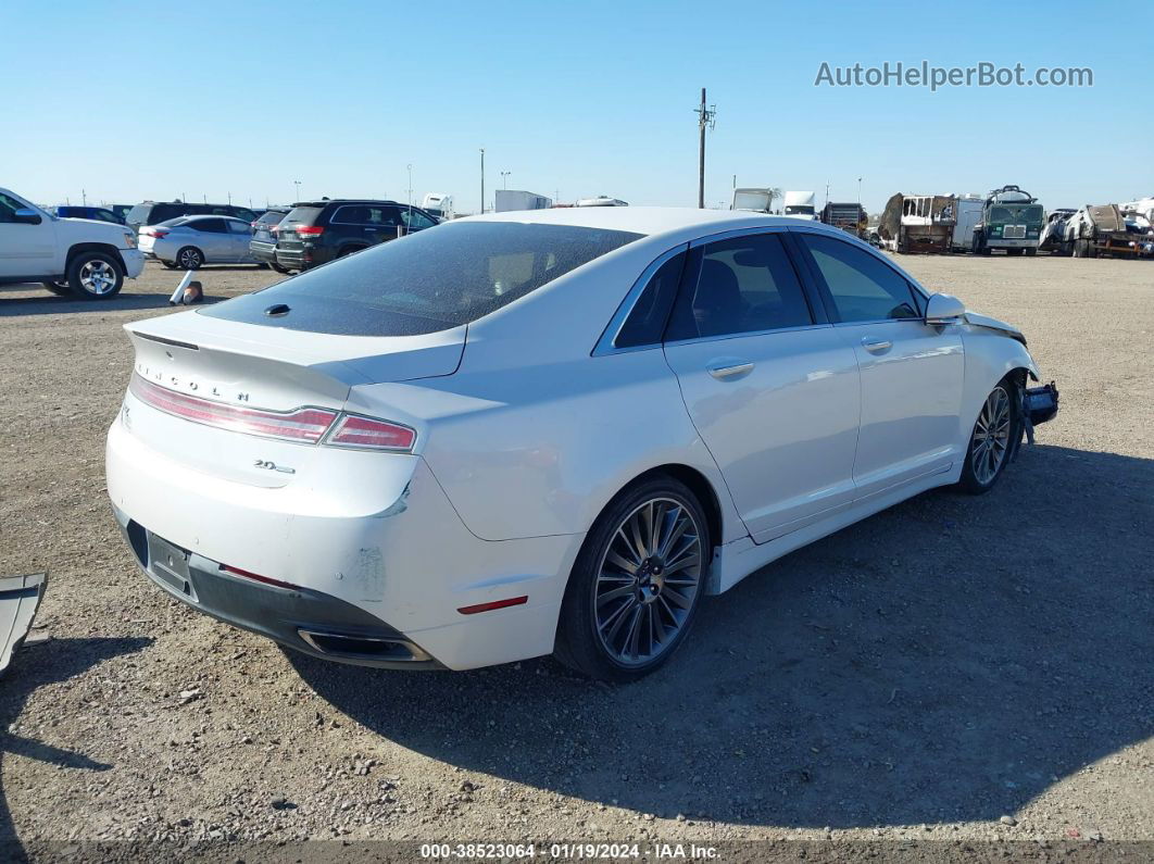 2014 Lincoln Mkz   White vin: 3LN6L2G92ER807866