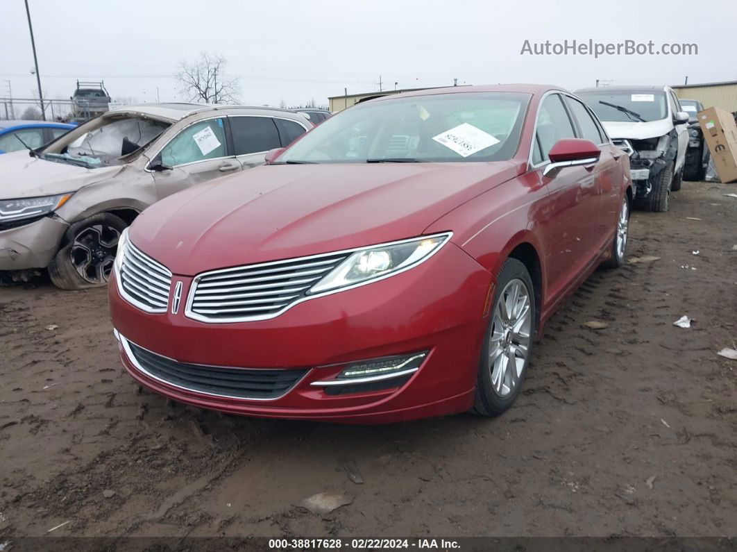 2014 Lincoln Mkz   Red vin: 3LN6L2G92ER826515