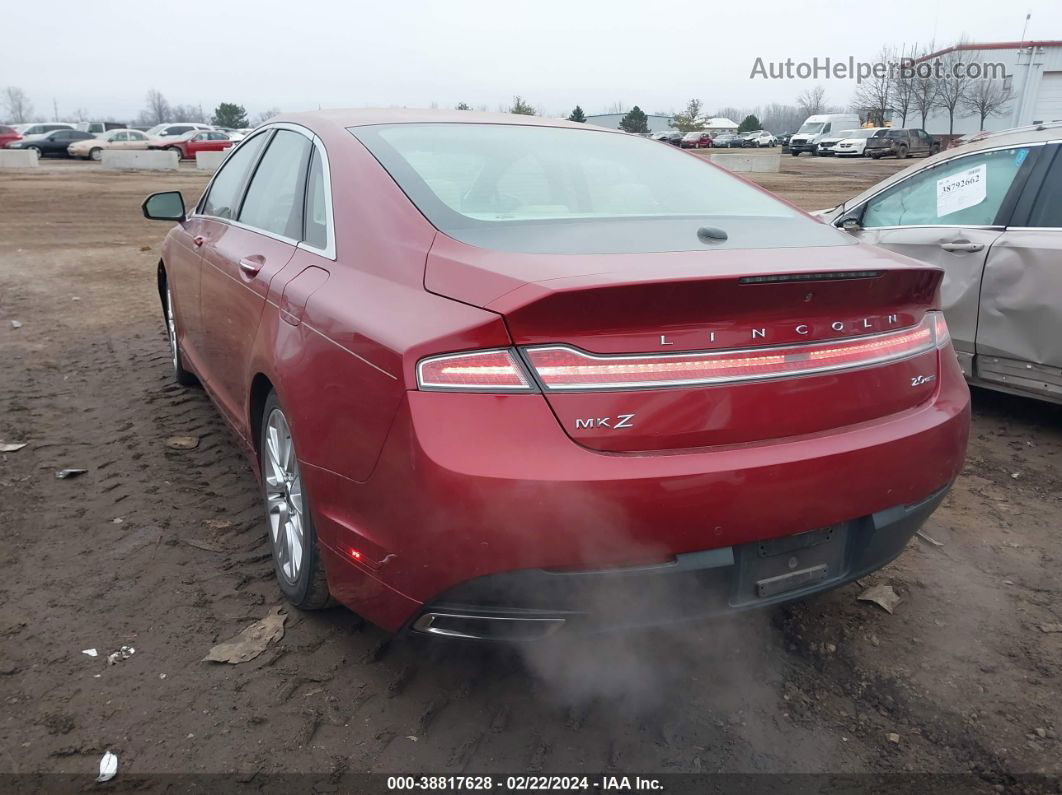 2014 Lincoln Mkz   Red vin: 3LN6L2G92ER826515