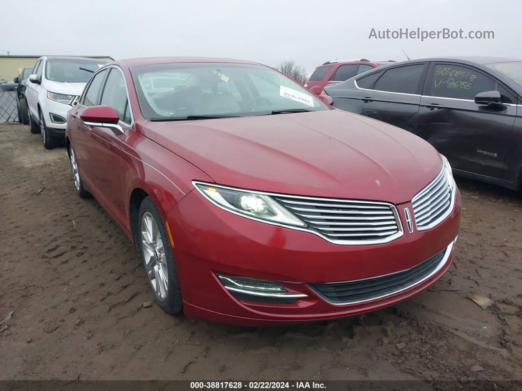 2014 Lincoln Mkz   Red vin: 3LN6L2G92ER826515