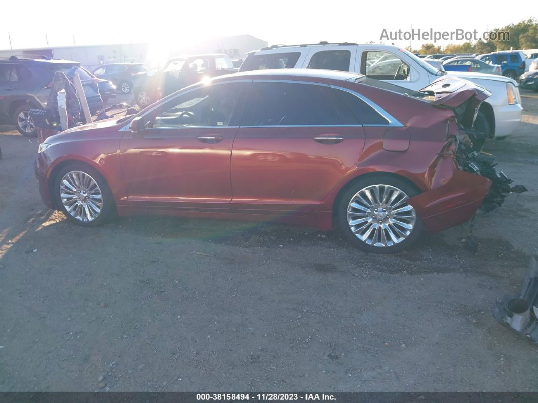 2014 Lincoln Mkz Burgundy vin: 3LN6L2G93ER800358