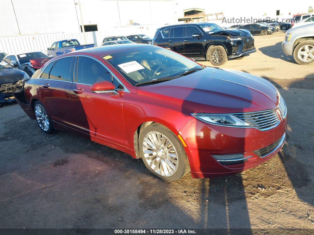 2014 Lincoln Mkz Burgundy vin: 3LN6L2G93ER800358