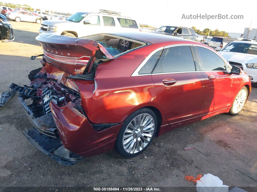 2014 Lincoln Mkz Burgundy vin: 3LN6L2G93ER800358