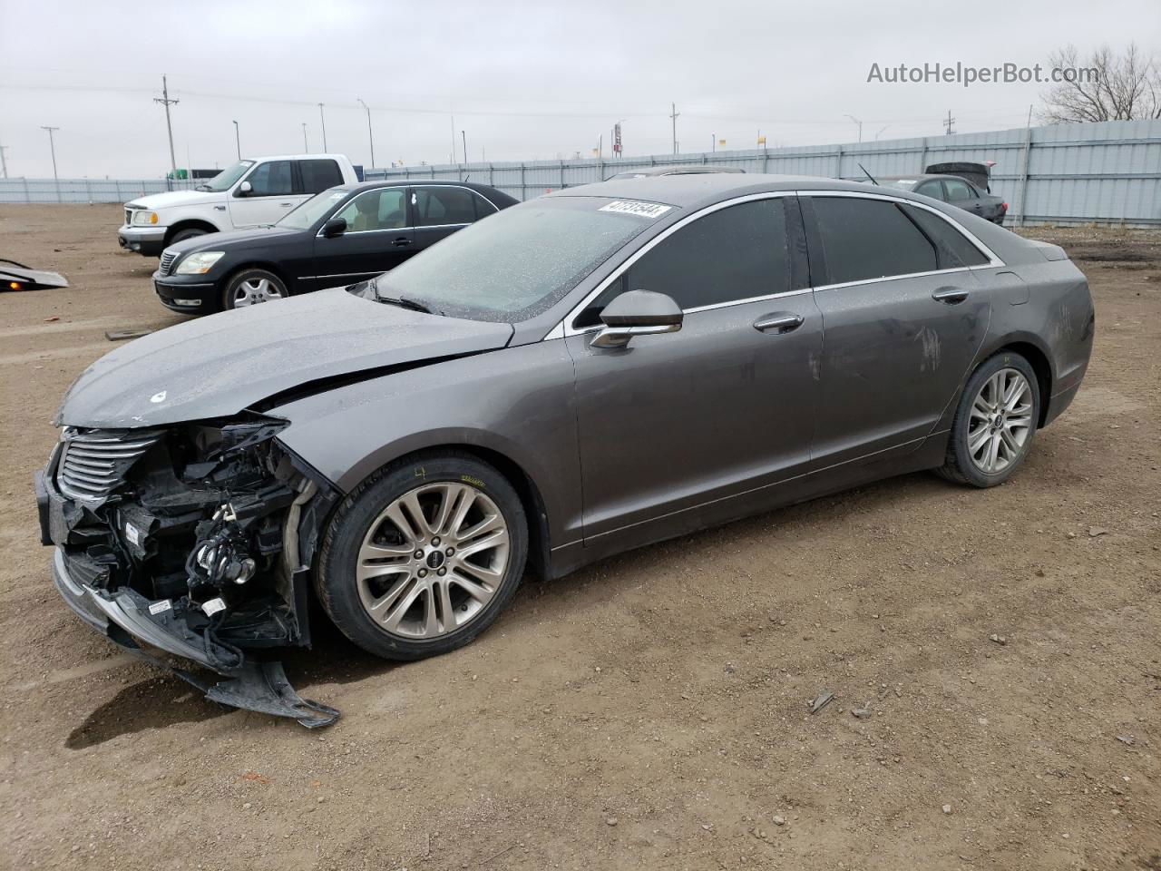 2014 Lincoln Mkz  Серый vin: 3LN6L2G93ER824904