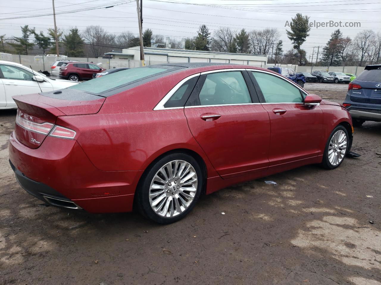 2014 Lincoln Mkz  Maroon vin: 3LN6L2G95ER814150