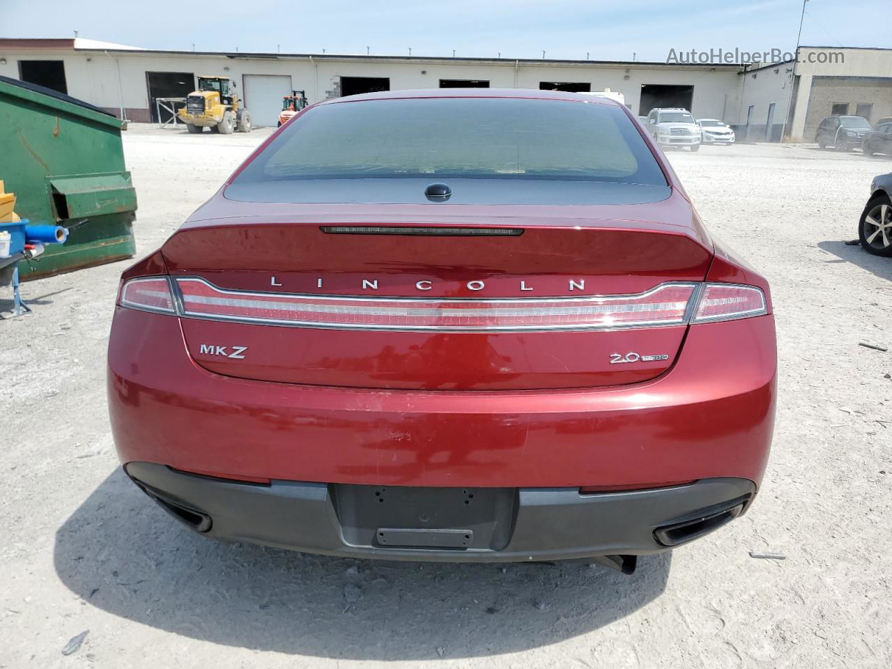 2014 Lincoln Mkz  Burgundy vin: 3LN6L2G95ER818280