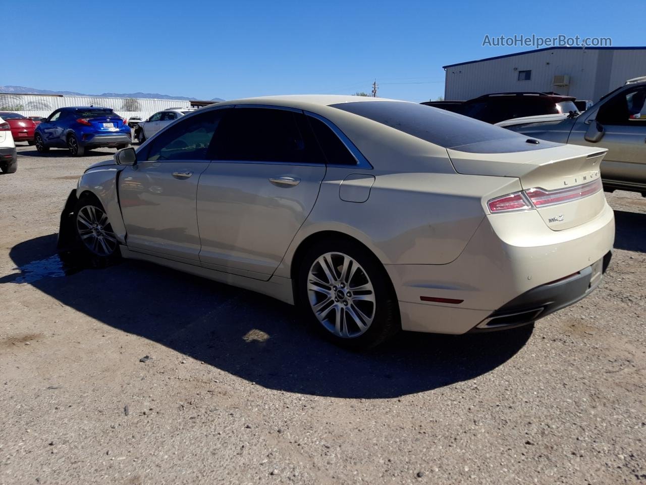 2014 Lincoln Mkz  Cream vin: 3LN6L2G95ER818389