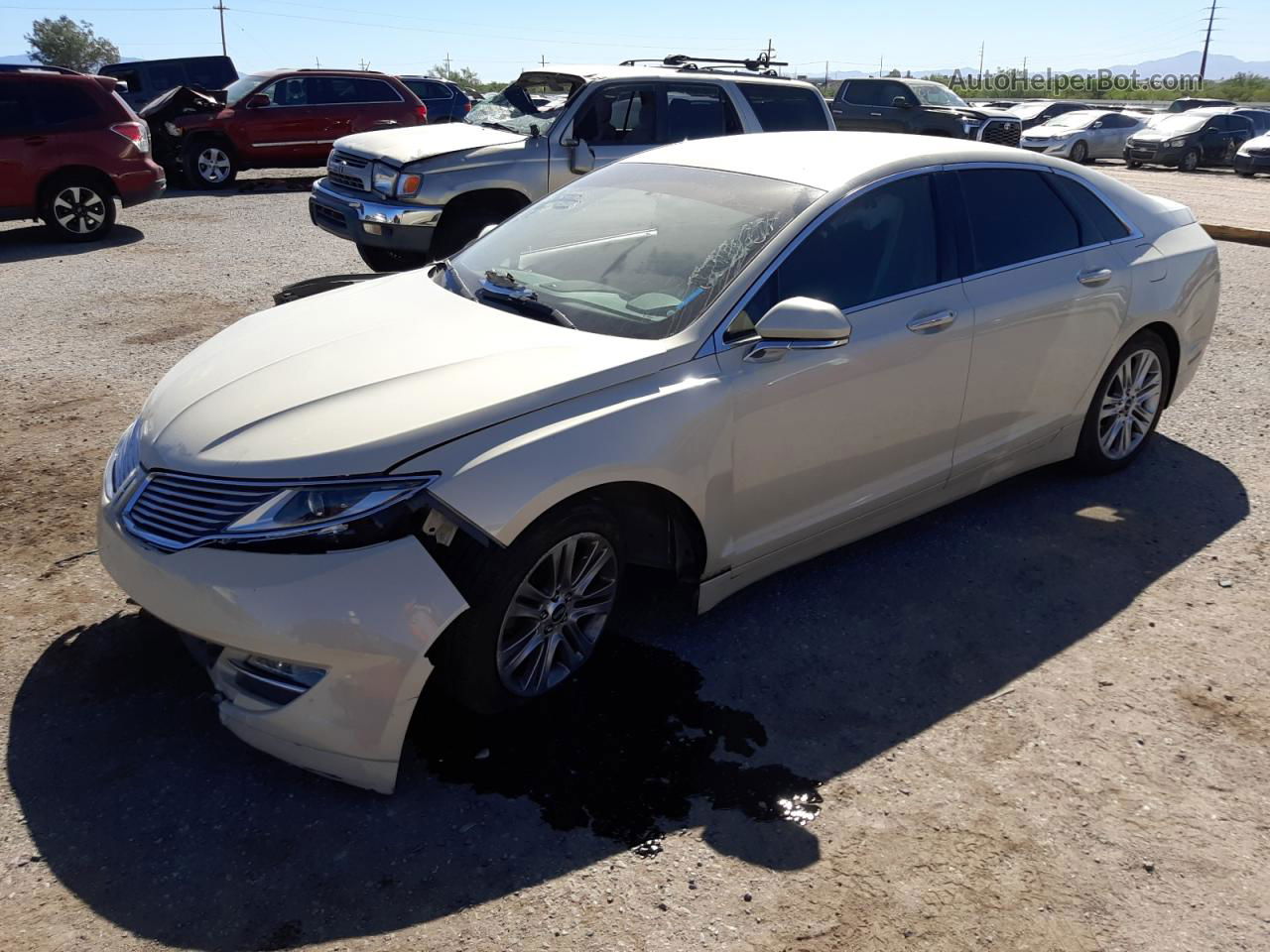 2014 Lincoln Mkz  Кремовый vin: 3LN6L2G95ER818389