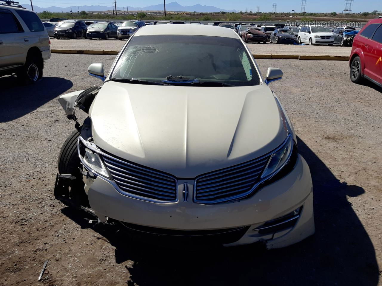 2014 Lincoln Mkz  Cream vin: 3LN6L2G95ER818389