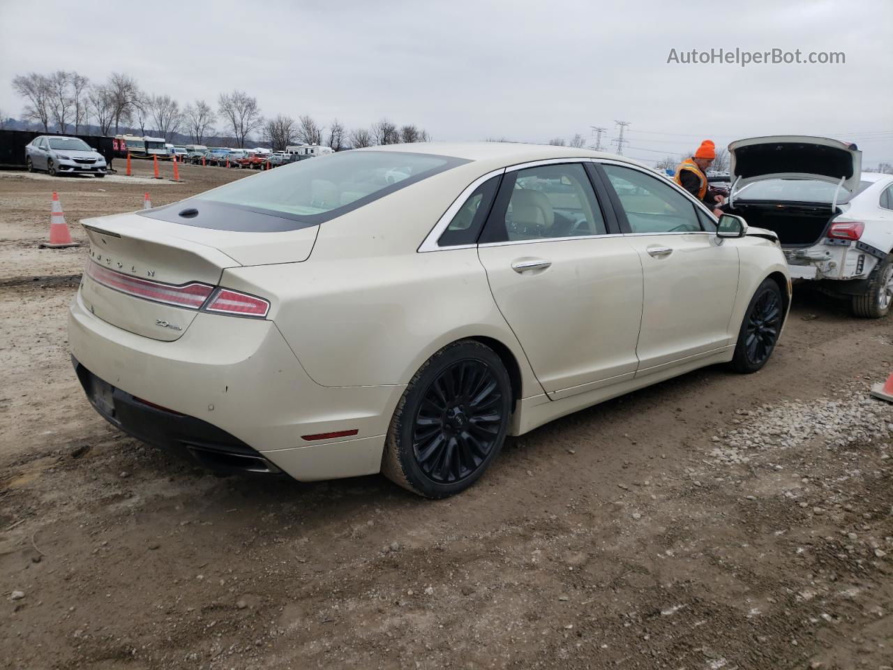 2014 Lincoln Mkz  Белый vin: 3LN6L2G95ER831420