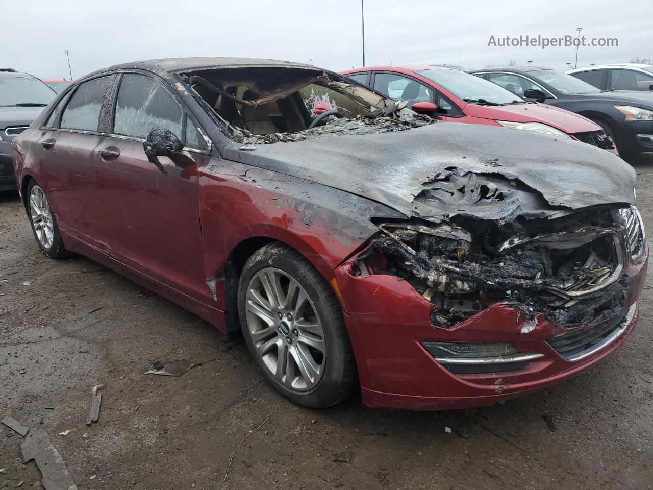 2014 Lincoln Mkz  Red vin: 3LN6L2G96ER811399