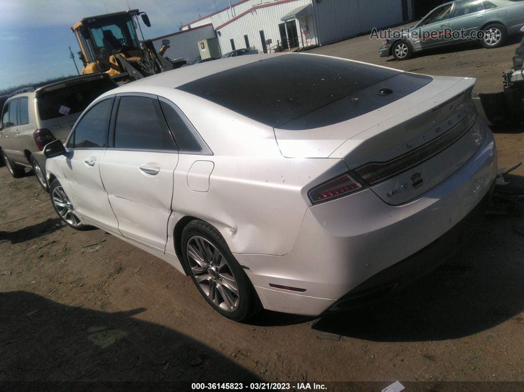 2014 Lincoln Mkz Белый vin: 3LN6L2G96ER812309