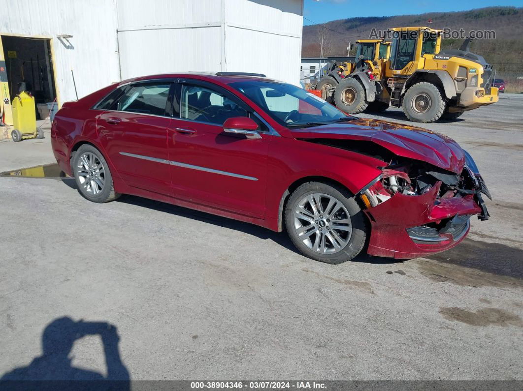 2014 Lincoln Mkz   Burgundy vin: 3LN6L2G96ER821589