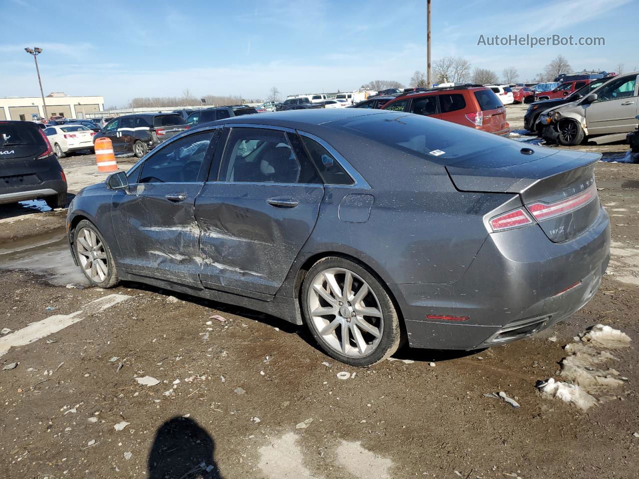 2014 Lincoln Mkz  Gray vin: 3LN6L2G96ER830048