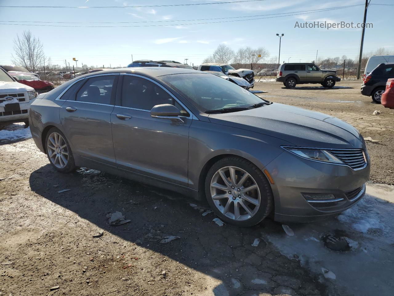 2014 Lincoln Mkz  Gray vin: 3LN6L2G96ER830048