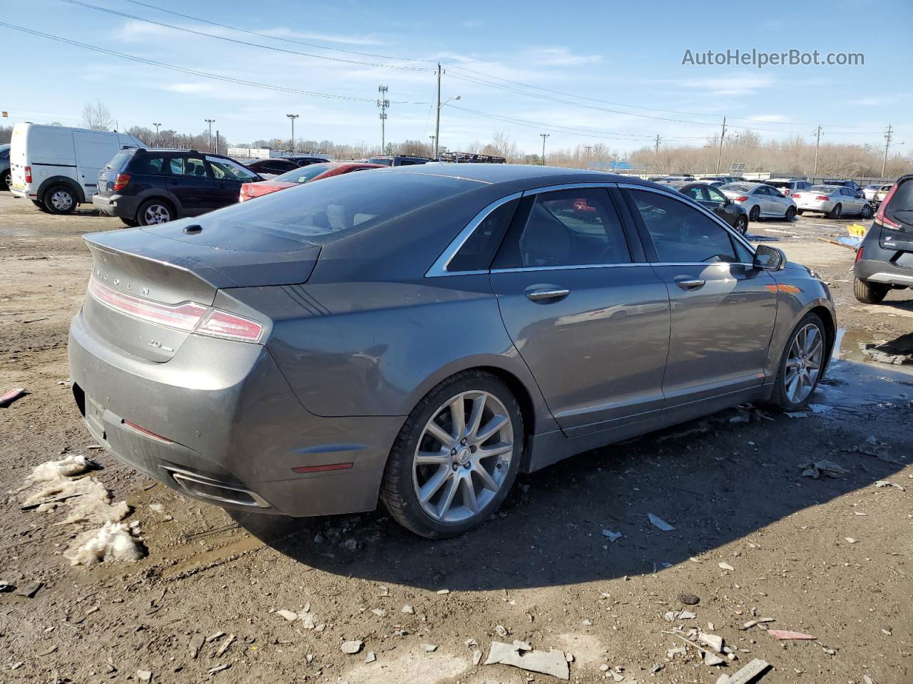 2014 Lincoln Mkz  Gray vin: 3LN6L2G96ER830048