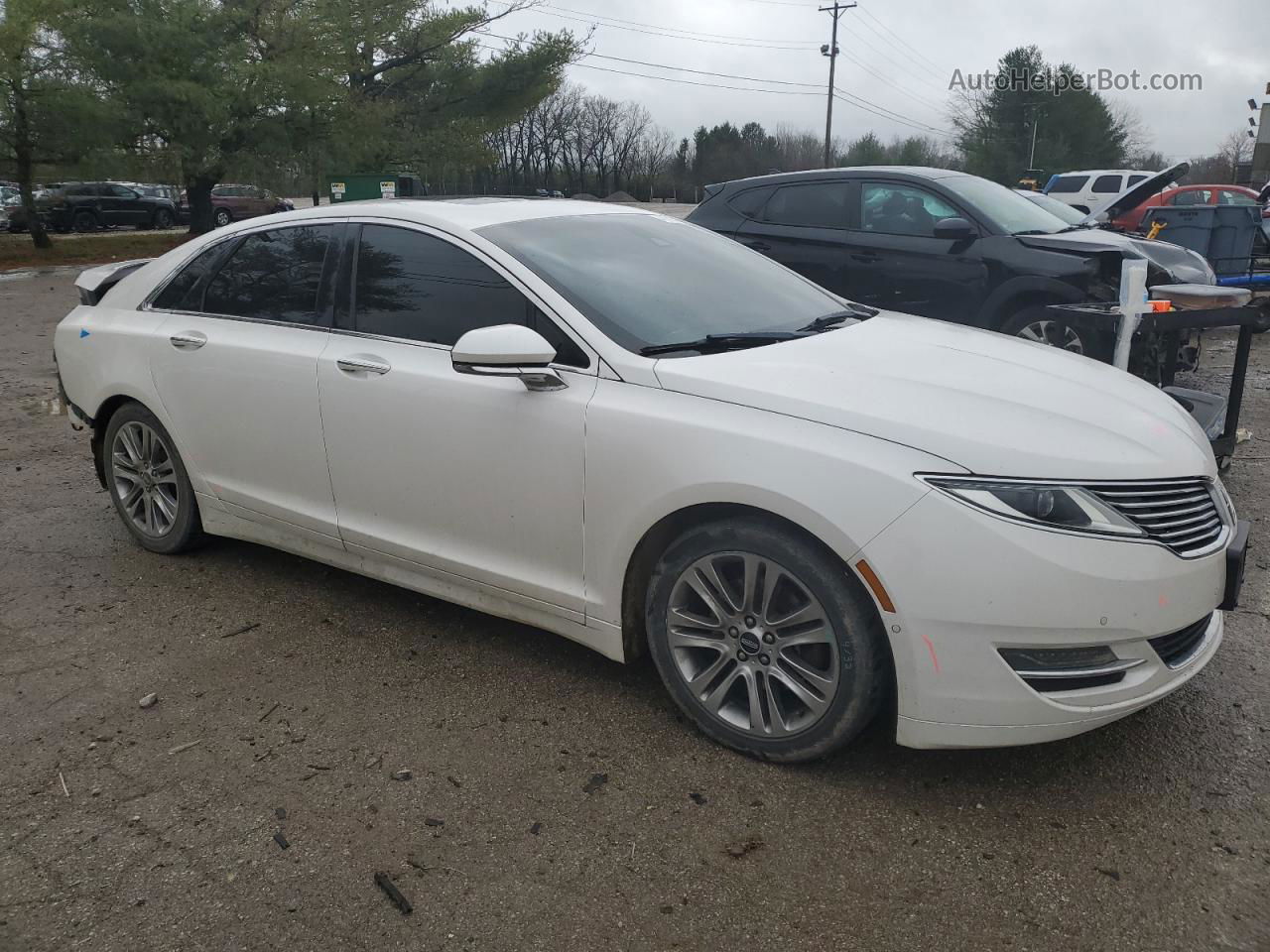 2014 Lincoln Mkz  White vin: 3LN6L2G97ER813114